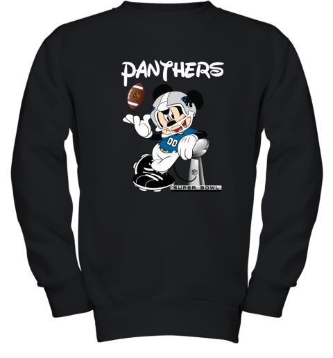 Mickey Panthers Taking The Super Bowl Trophy Football Youth Sweatshirt