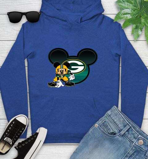 NFL Green Bay Packers Mickey Mouse Disney Football T Shirt Youth Hoodie 9