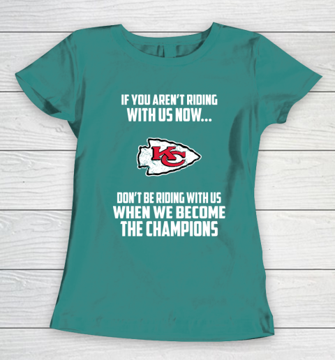 NFL Kansas City Chiefs Football We Become The Champions Women's T-Shirt 10