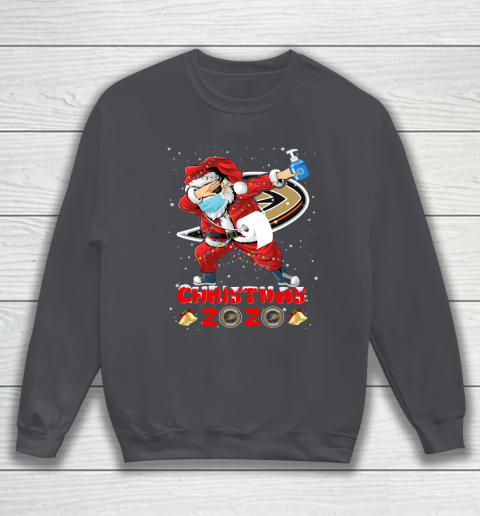 Anaheim Ducks Funny Santa Claus Dabbing Christmas 2020 NHL Sweatshirt 4