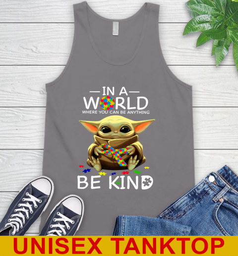 In The World Where You Can Be Anything Be Kind Autism Baby Yoda Shirts 72