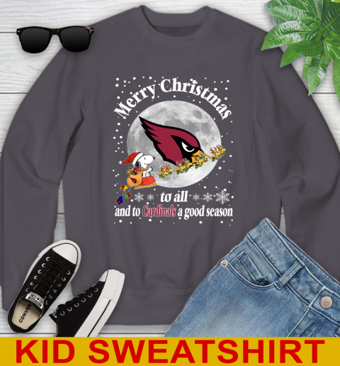 Arizona Cardinals Merry Christmas To All And To Cardinals A Good Season NFL Football Sports Youth Sweatshirt 5
