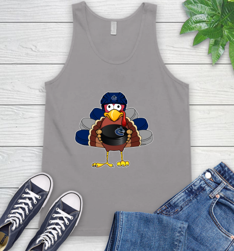 Vancouver Canucks Turkey Thanksgiving Day Tank Top - Image 5