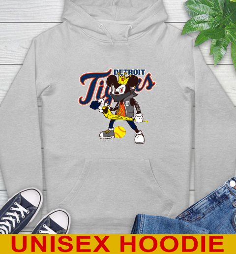 Detroit Tigers MLB Baseball Mickey Peace Sign Sports Hoodie 6