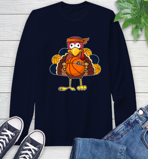 Utah Jazz Turkey thanksgiving day Long Sleeve T-Shirt 4