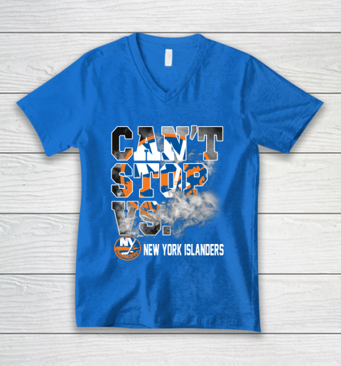 NHL New York Islanders Hockey Can't Stop Vs V-Neck T-Shirt 5