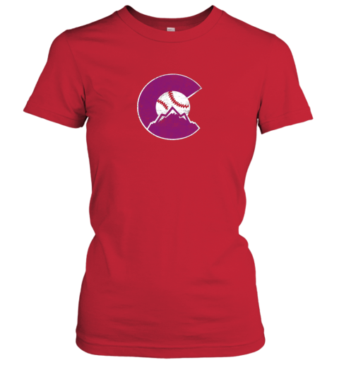 tc1f new colorado rocky mountain baseball sports team ladies t shirt 20 front red