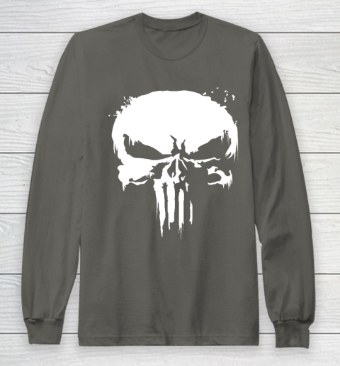The Punisher Jon Bernthal Frank Castle Punisher Black Essential Long Sleeve T-Shirt 5