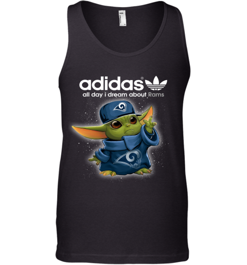 Baby Yoda Adidas All Day I Dream About Los Angeles Rams Tank Top