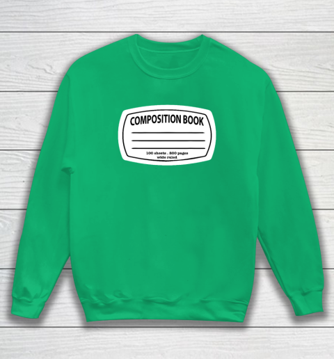 Composition Notebook Costume  Matching Group Halloween Sweatshirt 4