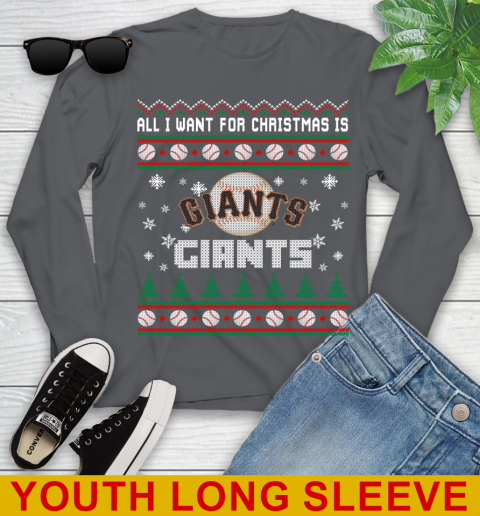 MLB All I Want For Christmas Is San Francisco Giants Baseball Sports 125