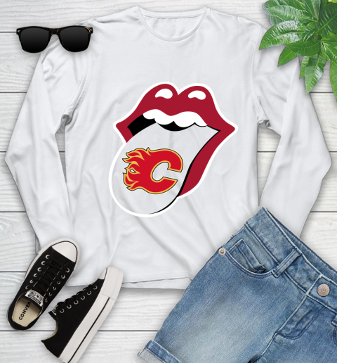 Calgary Flames NHL Hockey Lips I Root For My Team Adoring Fan 125