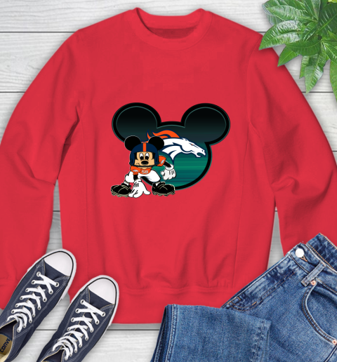 NFL Denver Broncos Mickey Mouse Disney Football T Shirt Sweatshirt 10
