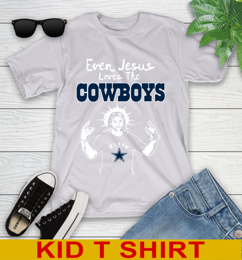 Dallas Cowboys NFL Football Even Jesus Loves The Cowboys Shirt