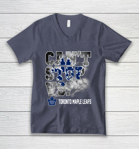 NHL Toronto Maple Leafs Hockey Can't Stop Vs V-Neck T-Shirt 7