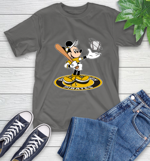 MLB Baseball Pittsburgh Pirates Cheerful Mickey Disney Shirt T-Shirt 10