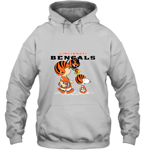 Cincinnati Bengals Let's Play Football Together Snoopy NFL Hoodie