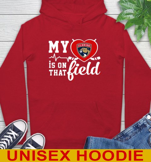 NHL My Heart Is On That Field Hockey Sports Florida Panthers Hoodie 10