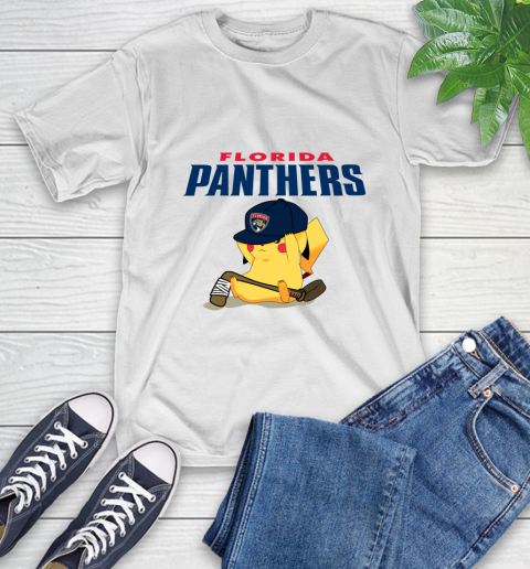 NHL Pikachu Hockey Sports Florida Panthers T-Shirt