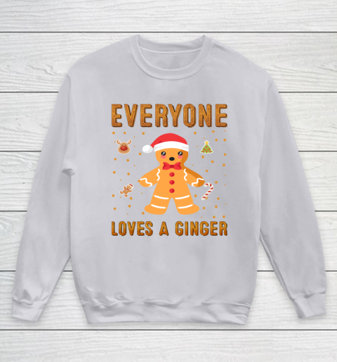 Everyone Loves A Ginger Funny Christmas Youth Sweatshirt 3