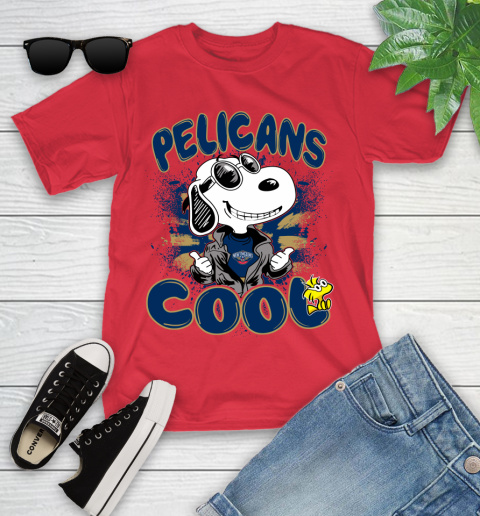 NBA Basketball New Orleans Pelicans Cool Snoopy Shirt Youth T-Shirt 11