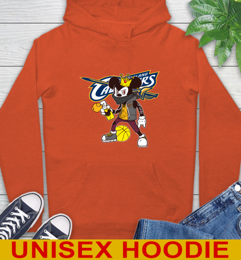 Cleveland Cavaliers NBA Basketball Mickey Peace Sign Sports Hoodie 5
