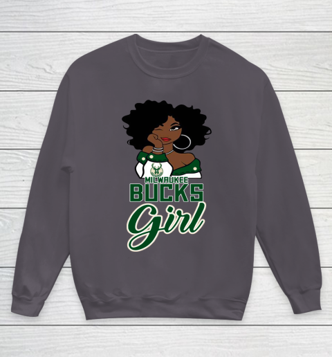 Milwaukee Bucks Girl NBA Youth Sweatshirt 6