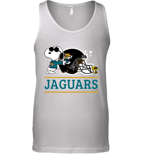 The Jacksonville Jaguars Joe Cool And Woodstock Snoopy Mashup Tank Top