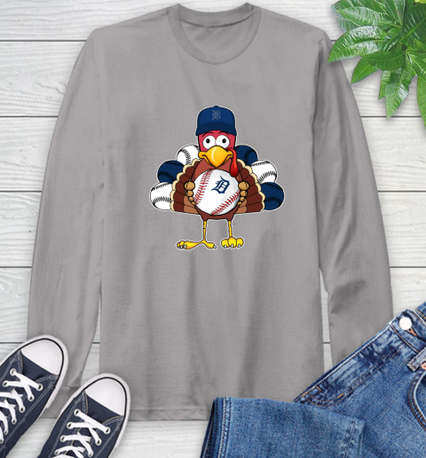 Detroit Tigers Turkey thanksgiving Long Sleeve T-Shirt 6