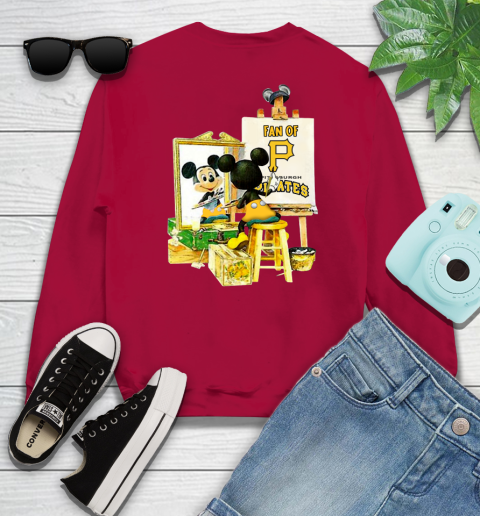 MLB Baseball Pittsburgh Pirates Mickey Drawing Shirt 32