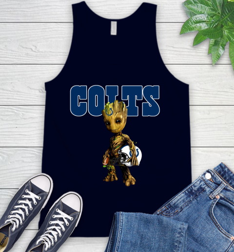 Indianapolis Colts NFL Football Groot Marvel Guardians Of The Galaxy Tank Top 3
