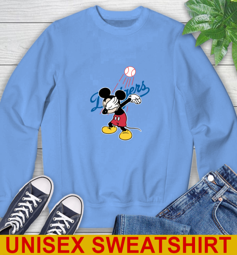 Los Angeles Dodgers MLB Baseball Dabbing Mickey Disney Sports Sweatshirt 11