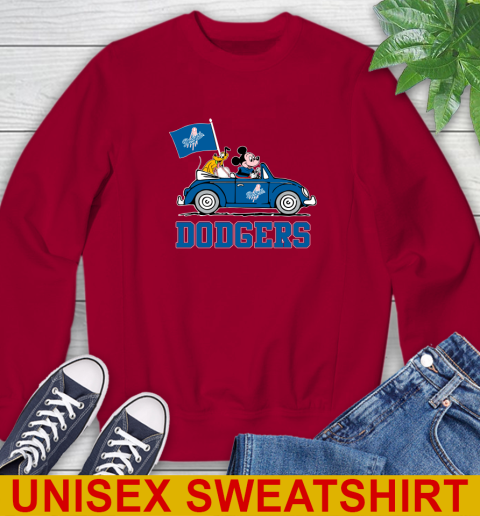 MLB Baseball Los Angeles Dodgers Pluto Mickey Driving Disney Shirt Sweatshirt 8 MLB Baseball Los Angeles Dodgers Pluto Mickey Driving Disney Shirt Sweatshirt - Image 8