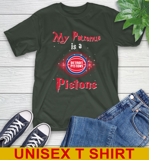 NBA Basketball Harry Potter My Patronus Is A Detroit Pistons T-Shirt 6