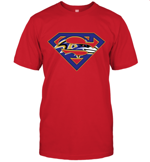 We Are Undefeatable The Baltimore Ravens x Superman NFL Unisex Jersey Tee