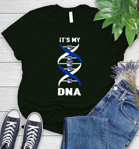 New York Rangers NHL Hockey It's My DNA Sports Women's T-Shirt 6