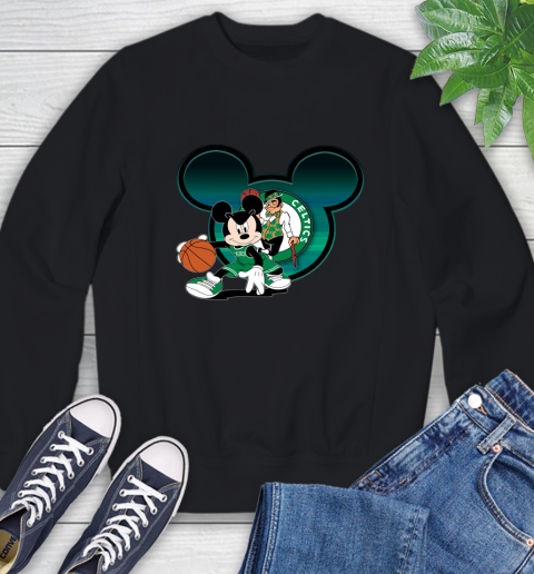 NBA Boston Celtics Mickey Mouse Disney Basketball Sweatshirt 2