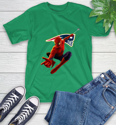 NFL Spider Man Avengers Endgame Football New England Patriots T-Shirt 7