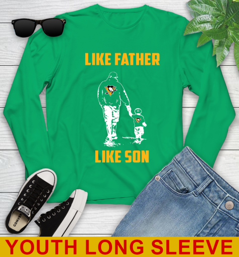 Pittsburgh Penguins NHL Hockey Like Father Like Son Sports Youth Long Sleeve 7
