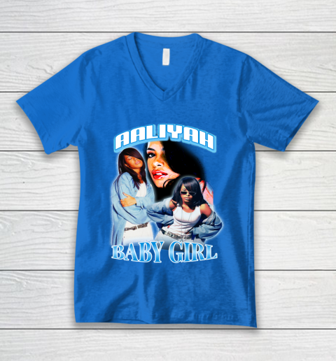 Aaliyah T Shirt Baby Girl V-Neck T-Shirt 5