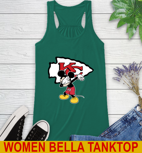 Kansas City Chiefs NFL Football Dabbing Mickey Disney Sports Racerback Tank 7