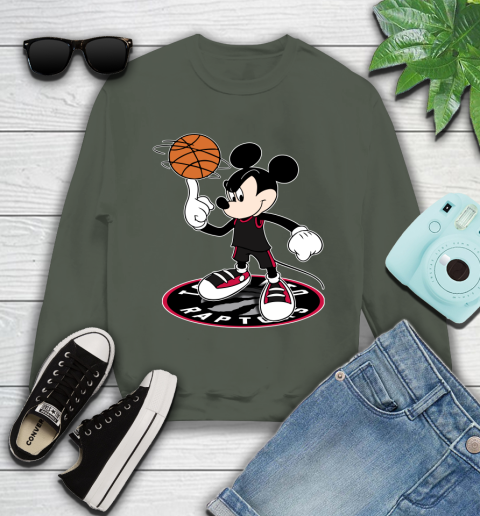 NBA Basketball Toronto Raptors Cheerful Mickey Disney Shirt not broken the mould Youth Sweatshirt 9