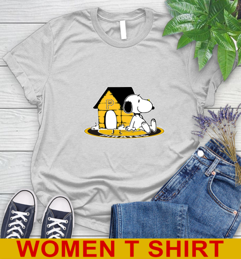 MLB Baseball Pittsburgh Pirates Snoopy The Peanuts Movie Shirt Women's T-Shirt