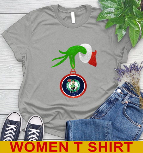 Boston Celtics Grinch Merry Christmas NBA Basketball Women's T-Shirt 11