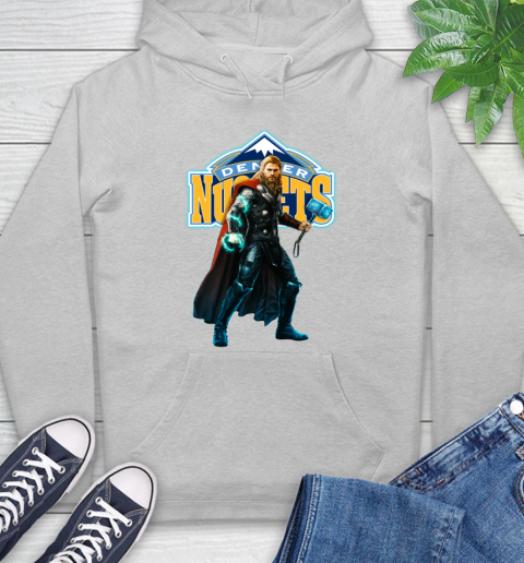NBA Thor Avengers Endgame Basketball Denver Nuggets Hoodie 6
