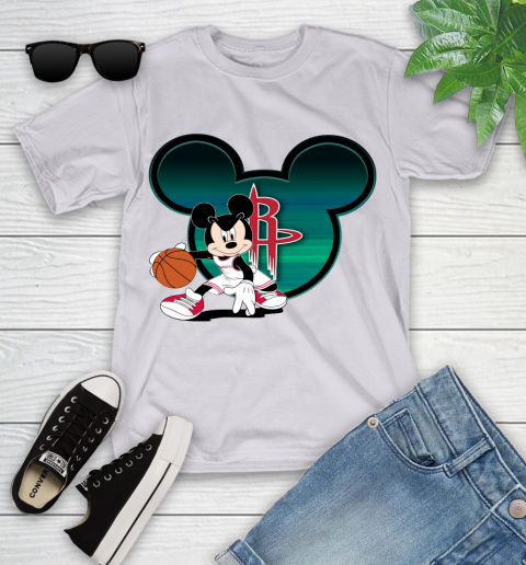 NBA Houston Rockets Mickey Mouse Disney Basketball Youth T-Shirt 4