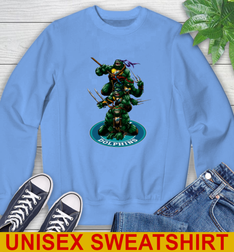 NFL Football Miami Dolphins Teenage Mutant Ninja Turtles Shirt Sweatshirt 11
