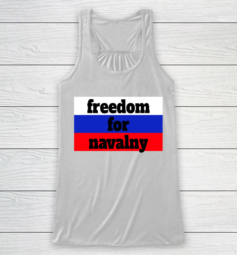 Freedom for Navalny  freedom with the Russian flag Racerback Tank
