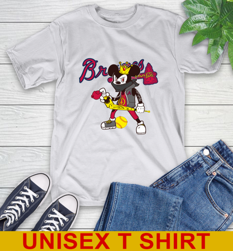 Atlanta Braves MLB Baseball Mickey Peace Sign Sports T-Shirt 12