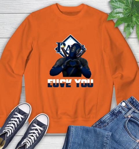 MLB Tampa Bay Rays Deadpool Love You Fuck You Baseball Sports Sweatshirt 3
